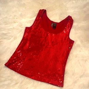 Sequin Tank Top